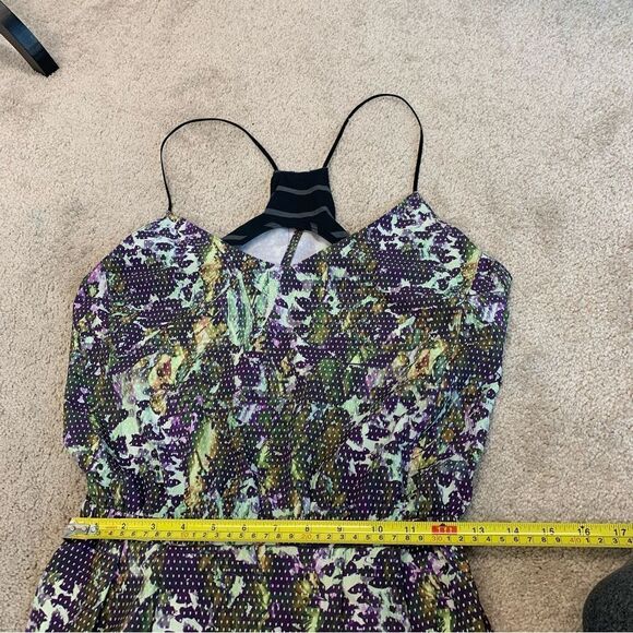 LULULEMON City Summer Dress Floral Sport White Multi Narrow Court Stripe Black 6 - Picture 15 of 17